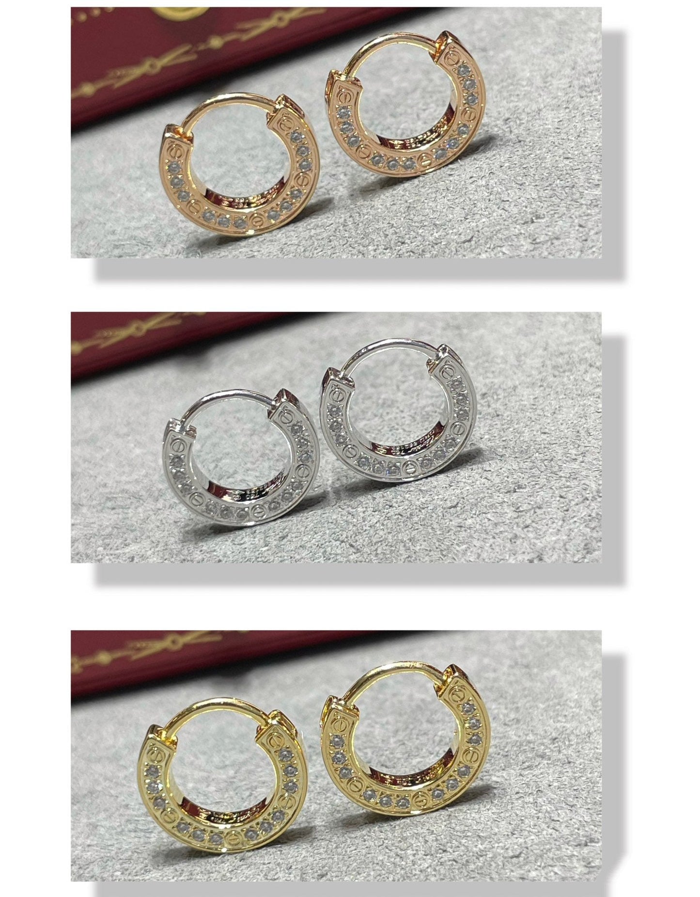 CARTIER LOVE DIAMOND EARRINGS
