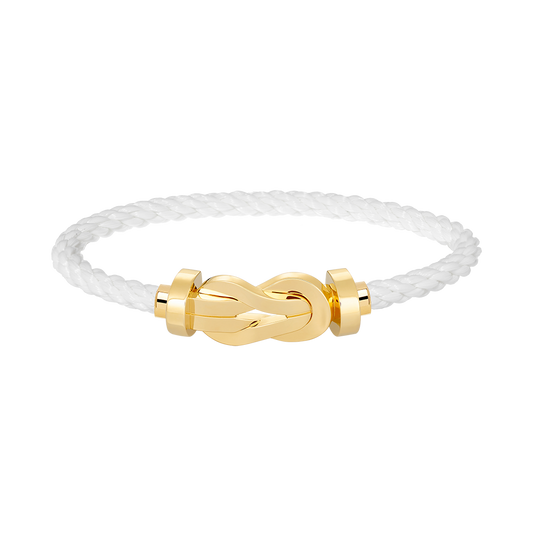 FRED CHANCE LARGE 8 FIGURE BUCKLE NO DIAMOND BRACELET GOLD