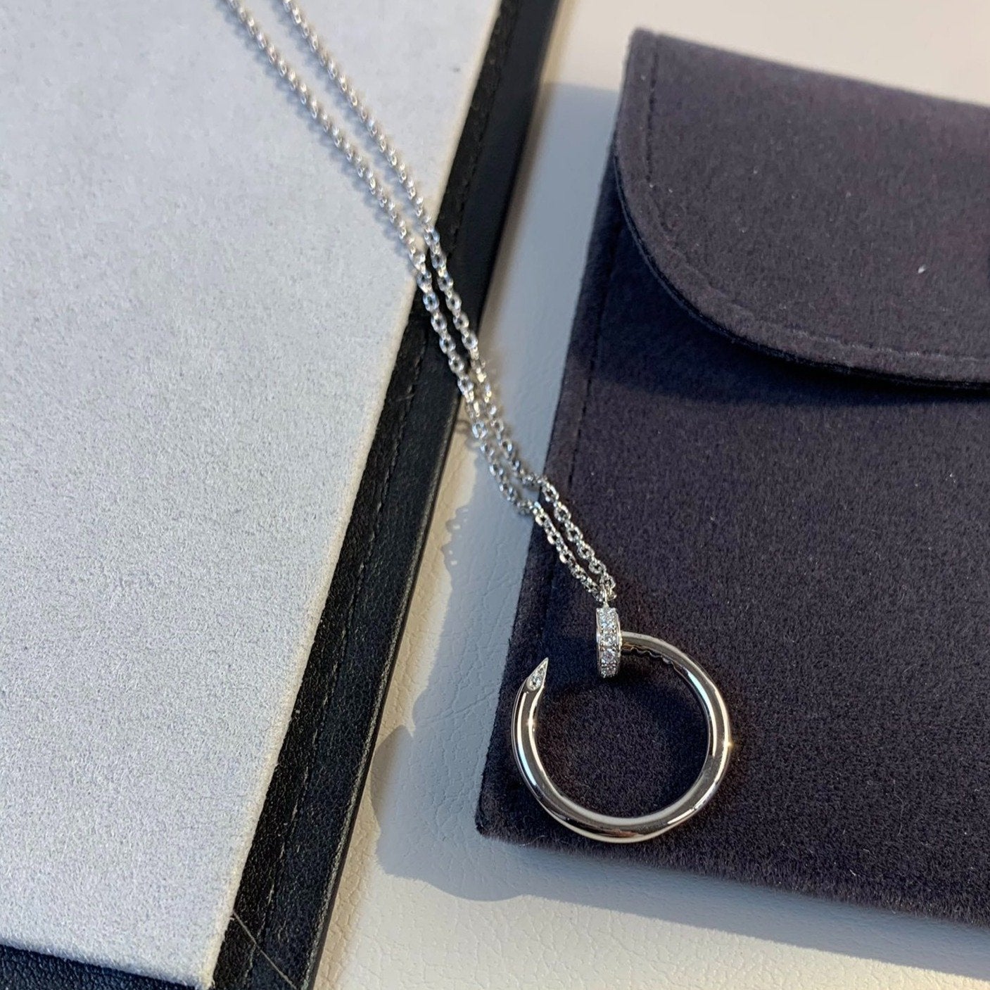 CARTIER JUSTE NECKLACE SILVER