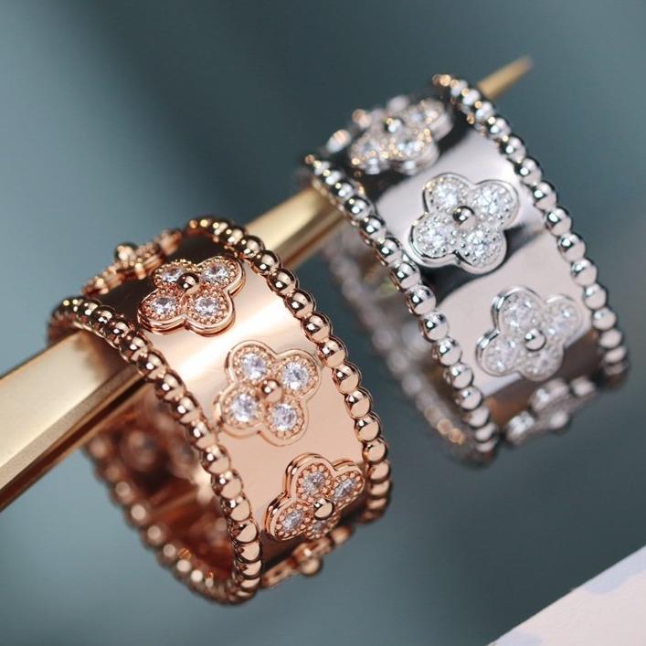 VCA CLOVER KALEIDOSCOPE RING 10MM