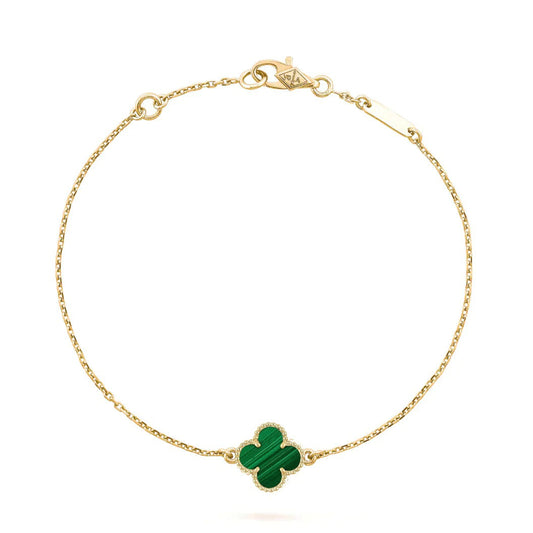 VCA CLOVER BRACELET MALACHITE 1 MOTIF