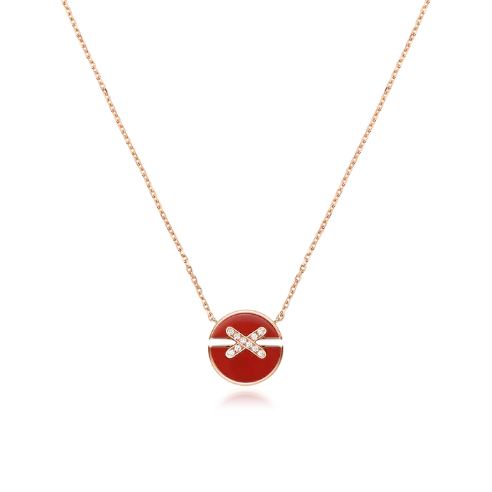 CHAUMET JEUX DE ROSE GOLD DIAMOND NECKLACE