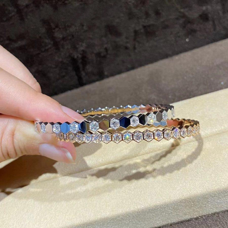 CHAUMET BEE LOVE GOLD BRACELET FULL DIAMOND
