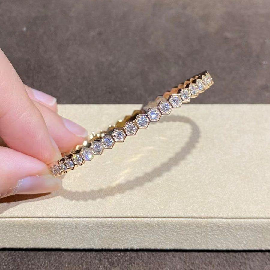 CHAUMET BEE LOVE GOLD BRACELET FULL DIAMOND