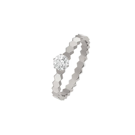 CHAUMET BEE LOVE RING SILVER 1 DIAMOND
