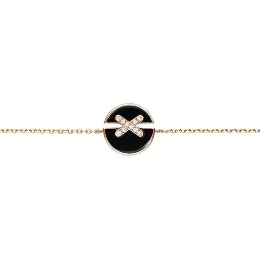 CHAUMET JEUX DE BRACELET ONYX PINK GOLD DIAMOND