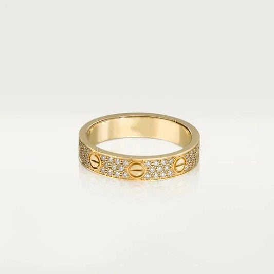 CARTIER LOVE RING 3.6MM DIAMOND PAVED